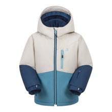 Kamik Winter Jacket Galina (windproof and waterproof, reflective) beige/light blue girls